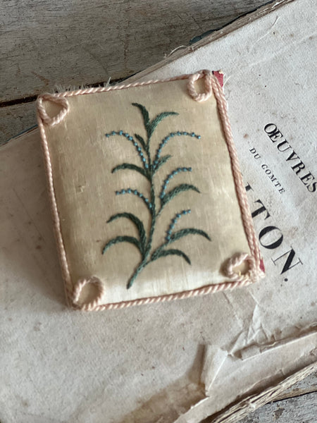 Vintage Silk Embroidered Needle