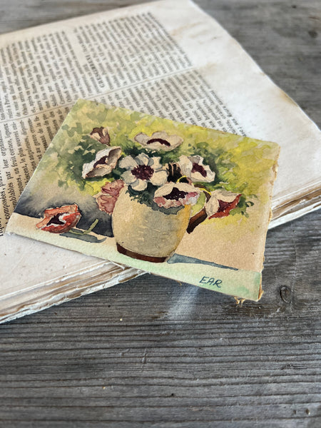 Beautiful Vintage Floral Watercolour