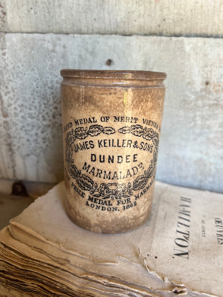 Vintage James Keiller Marmalade Jar