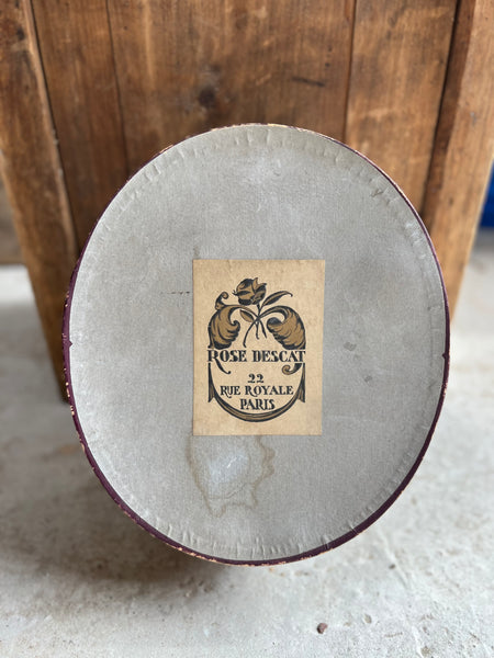 Rose Descat Paris Vintage Hat Box