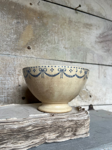 French Buttery Transferware Cafe Au Lait Bowl