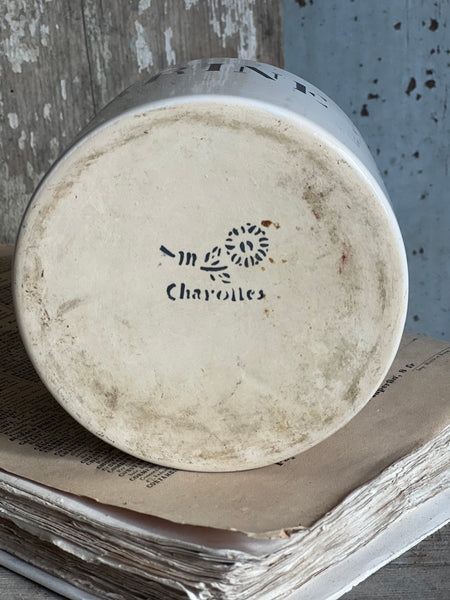French Vintage Charolles Flour Pot