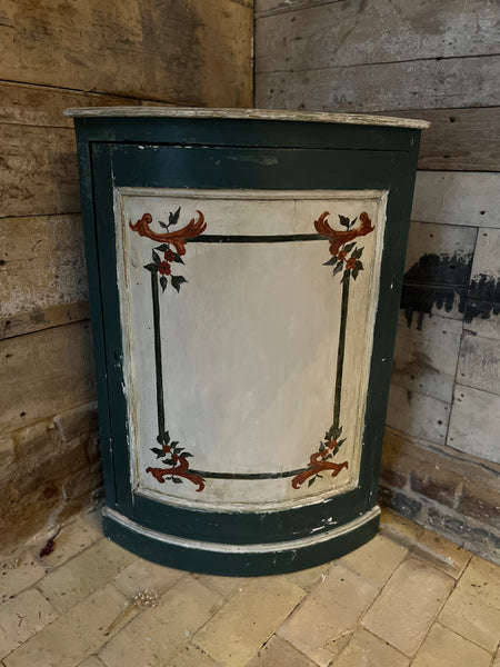 Vintage French Chippy Paint Corner Unit