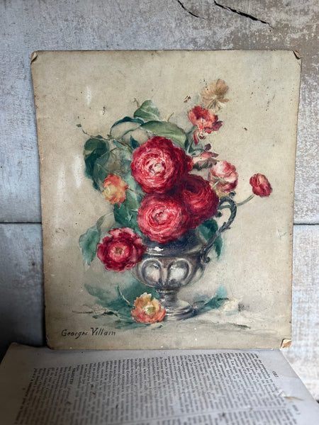 Floral Oil on Board