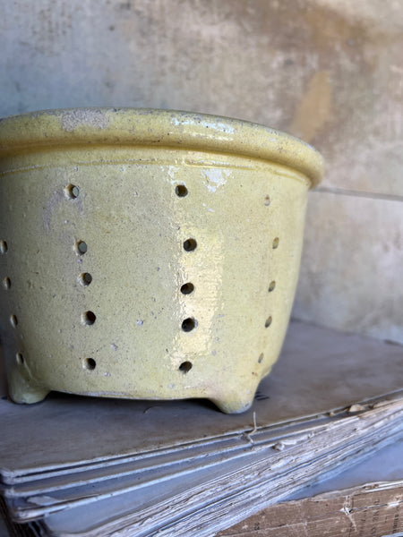 Medium Yellow Vintage French Faiselle Cheese Mould