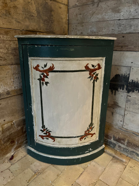 Vintage French Chippy Paint Corner Unit