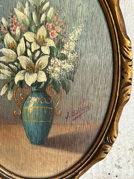 Sweet Framed Floral Oil