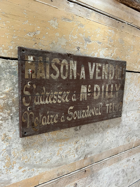 Vintage House for Sale Sign