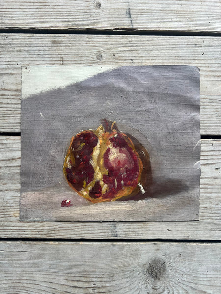 Beautiful Vintage Pomegranate Painting on Canvas