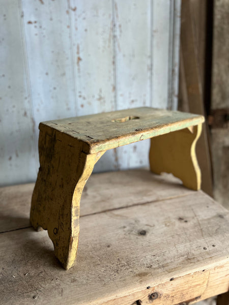 Large Vintage French Stool