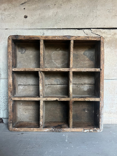 Vintage Wooden Cubby