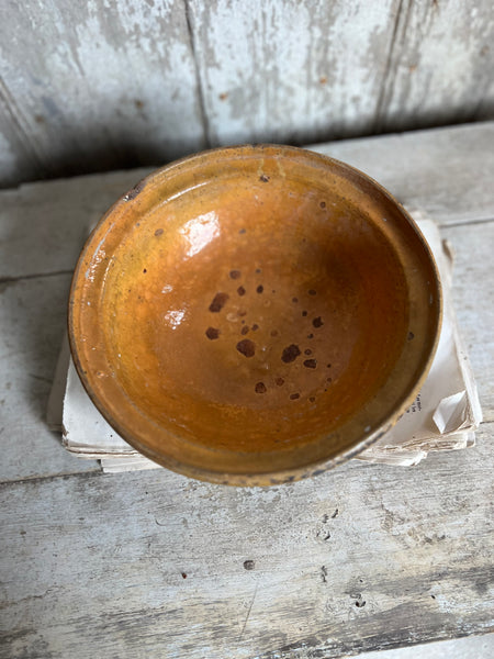 Antique Earthenware Bowl from Provence