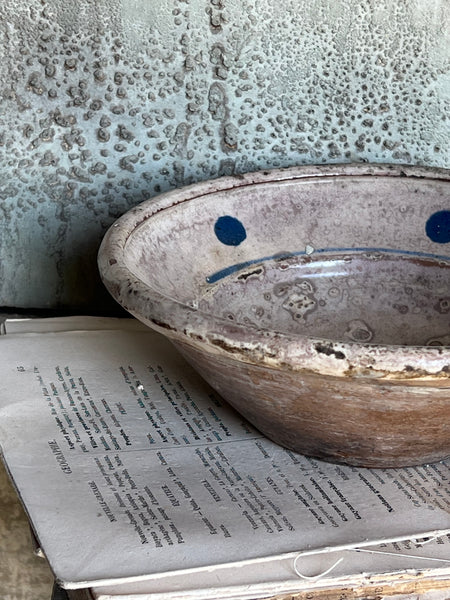 Rustic Spotty Vintage Bowl