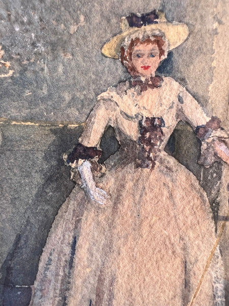 Sweet Vintage Framed Painting