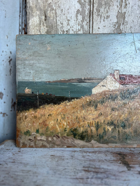 Antique Coastal Painting