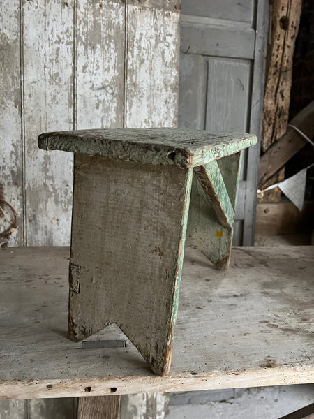 Large Vintage French Stool