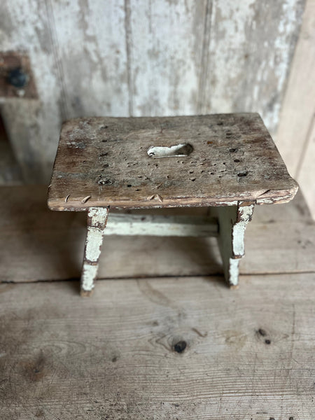 Large Vintage French Stool