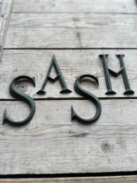 Vintage French Metal Letters