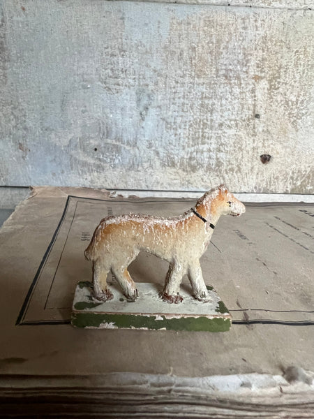 Vintage Wooden Dog