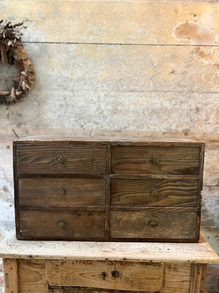 Vintage French Bank of Drawers