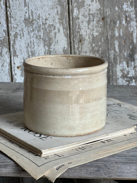 Chunky Buttery Antique Confiture Pot
