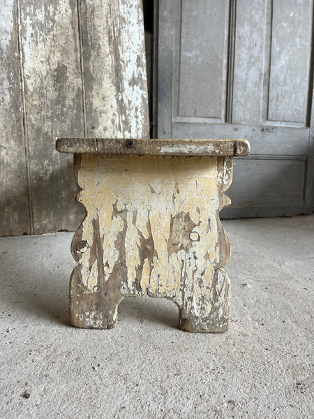 Large Vintage French Stool