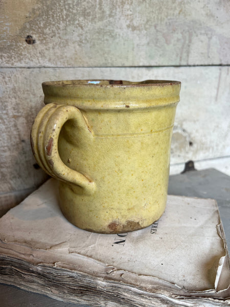 Vintage French Yellow Jug