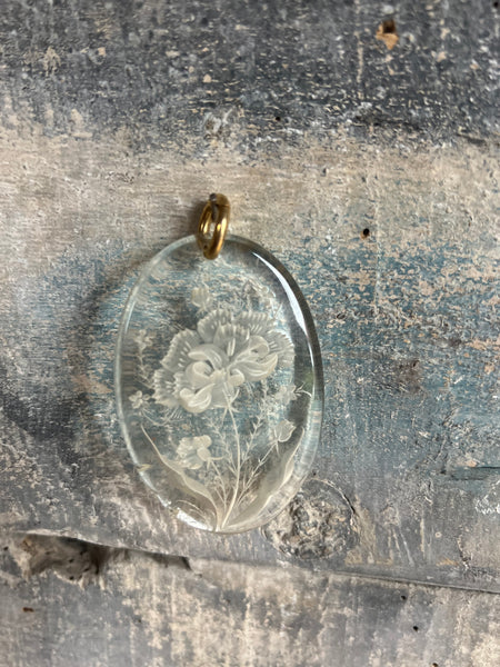 Sweet Vintage Floral Pendent