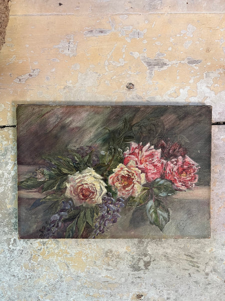 Beautiful Floral Oil on Canvas