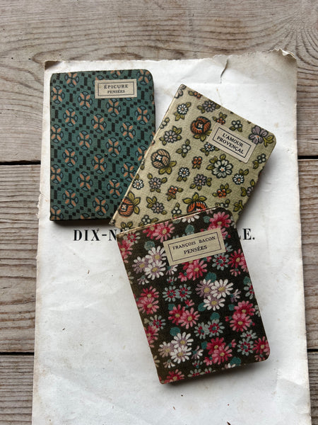 Miniature Fabric French Books for Styling