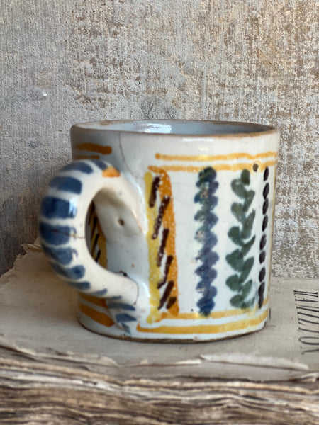 Vintage French Handcrafted Mug