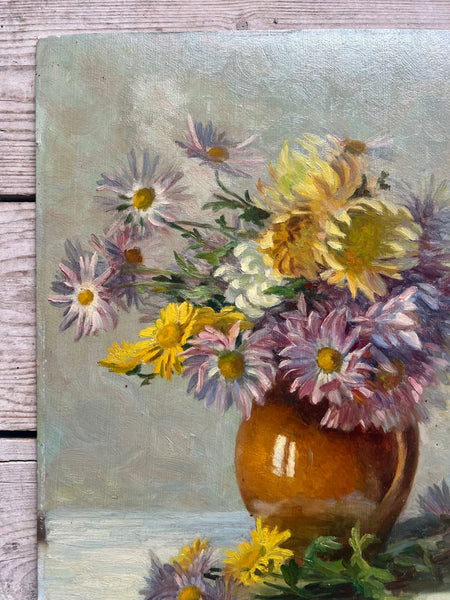 Floral Oil on Board