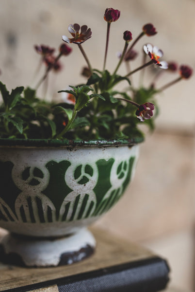 French Vintage Enamel Bowl