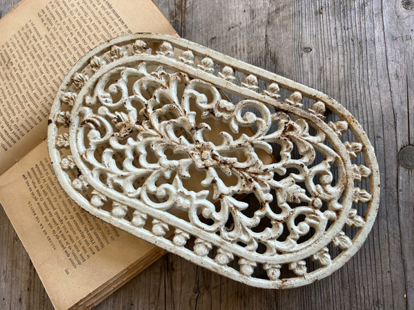 Vintage Trivet in White