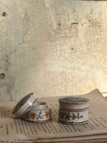 Sweet Vintage Hand Painted Pots