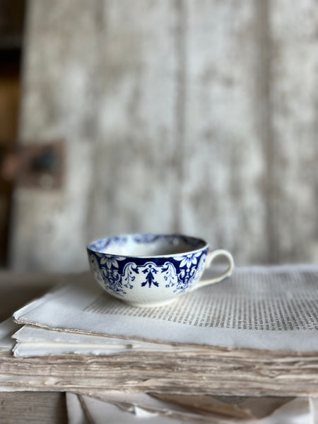 Sweet Floral Transferware Cup