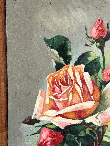 French Floral Oil Painting