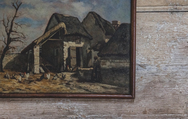 French Farmyard Chicken Painting