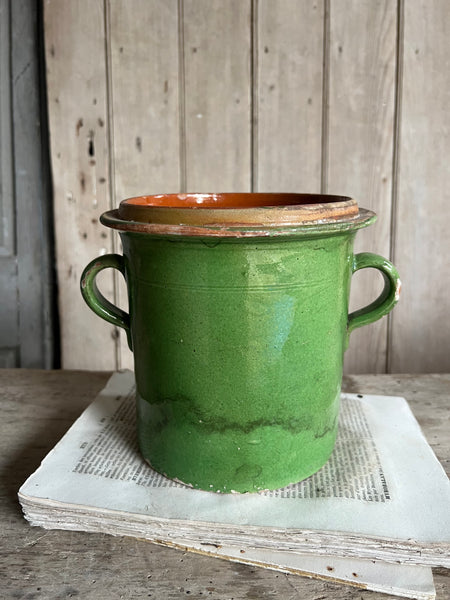 Provençal French Green Handled Pot