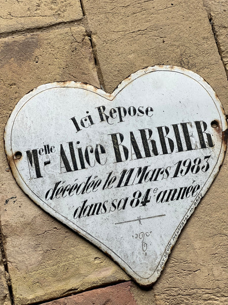 Vintage French Rustic Memorial Heart