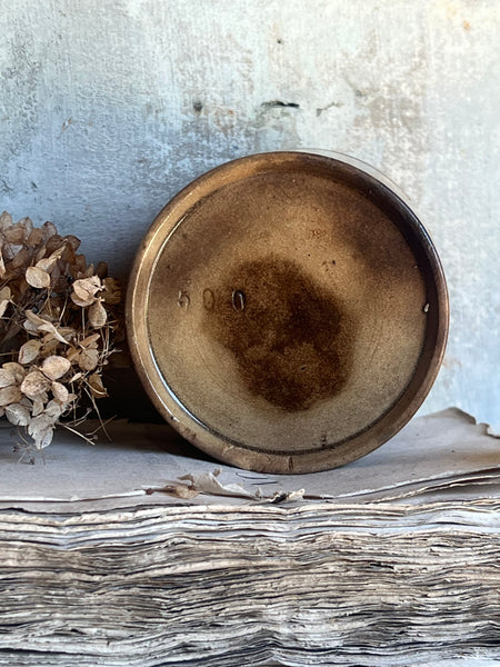 Chunky Buttery Antique Confiture Pot