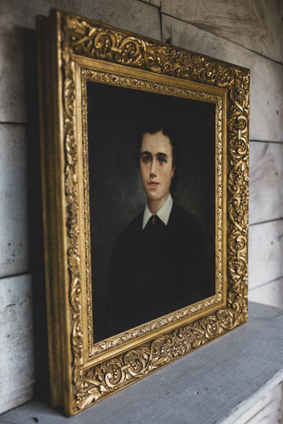 Framed Antique French Portrait