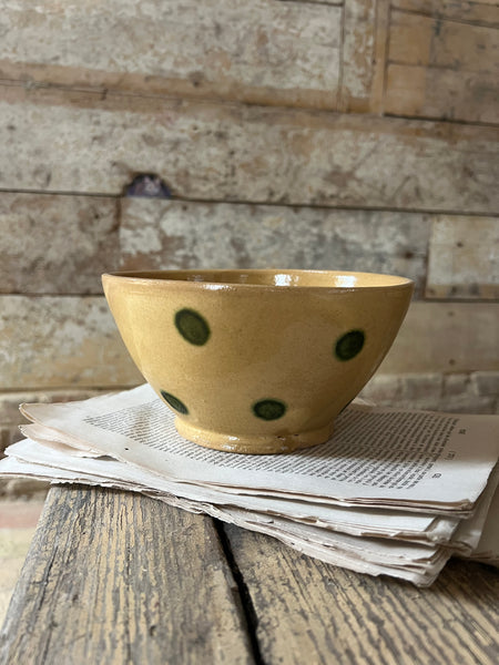 Antique Provençal Spotty Bowl
