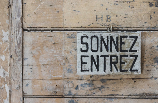 Vintage French Sign