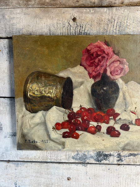 Floral Oil Painting on Canvas