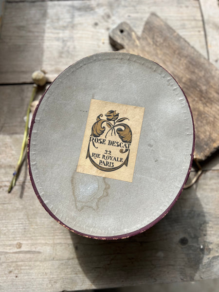 Rose Descat Paris Vintage Hat Box