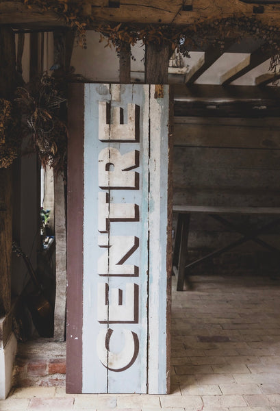 Vintage French Centre Sign