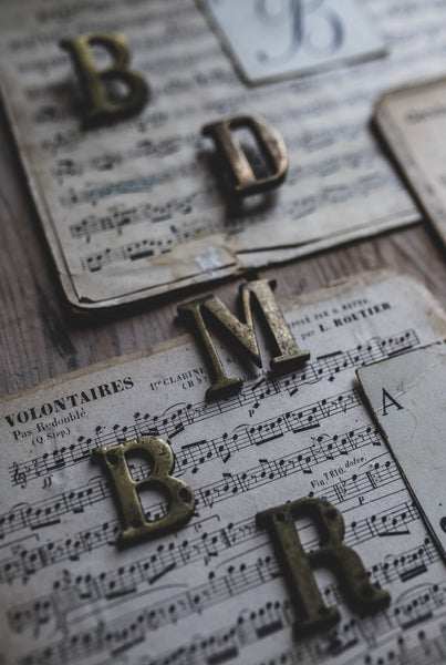 Vintage Brass Letters