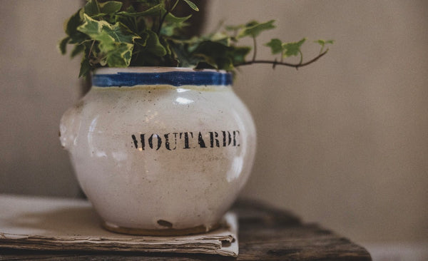 Small 19C French Mustard Jar