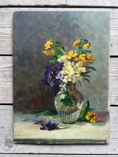 Floral Oil on Board